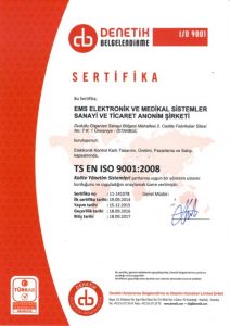 EMS ISO 9001 belgesi